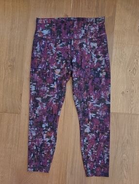 lululemon athletica Womens' Purple Multi-Print Performance Leggings
